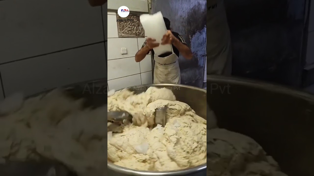 Big Dough Handa Mixing Machine🔗Working Inside Factory 🏭 Alzain ™ Brand ⚙️ Bakery Equipments