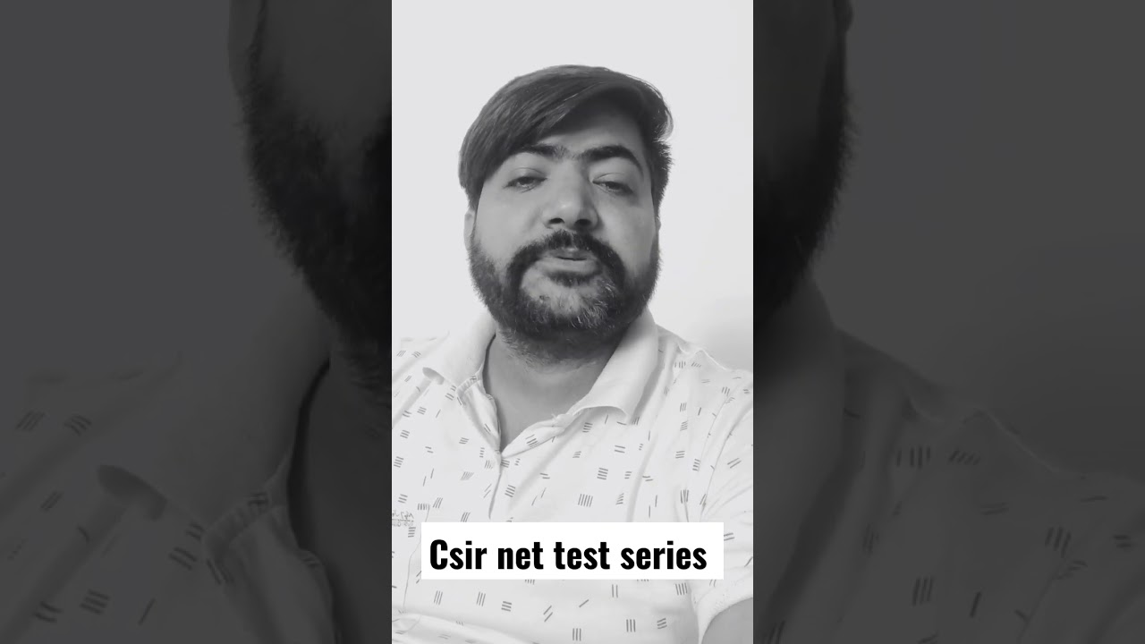 # CSIR NET ONLINE CLASSES AND TEST SERIES #