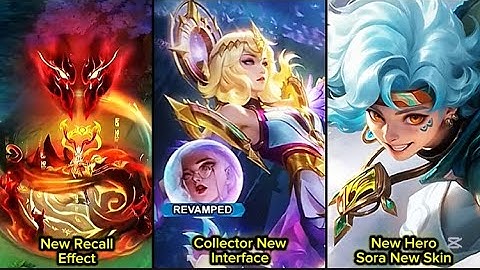 Collector New Interface | Upcoming Recall Effect | New Hero Sora Skin | Nolan Collector Skin #mlbb