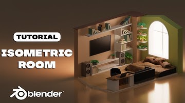 Cozy Isometric Room In Blender 3D - Tutorial For Beginners