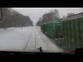 В кабине ТЭП70 120 км/ч через станций / In the cab of a TEP70 loco 120 km/h through stations
