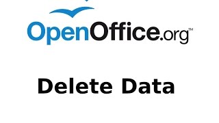 How to Delete Data from OpenOffice CALC (spreadsheets) Tutorial
