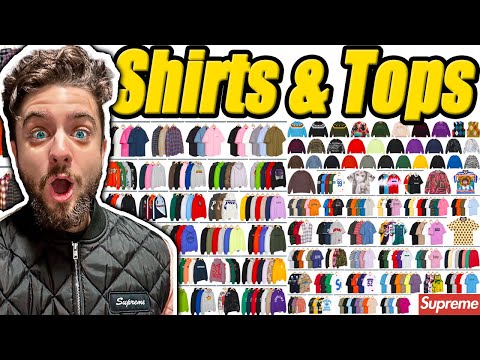 Every Shirt/Top/Sweatshirt From Supreme's SS24 Preview - YouTube