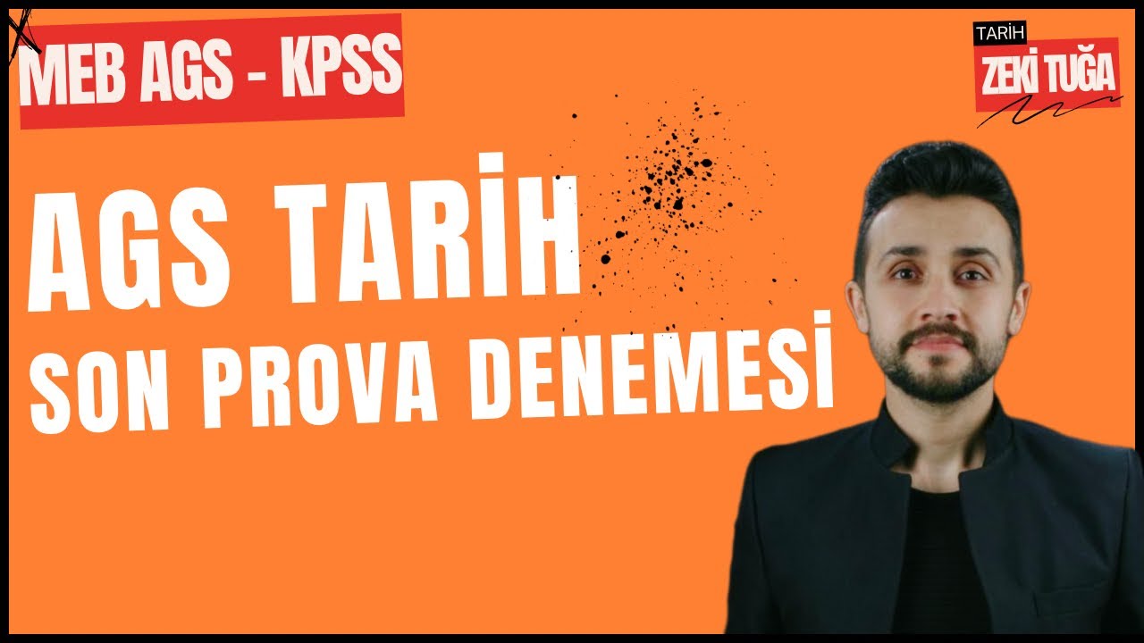 AGS TARİH SON PROVA DENEMESİ