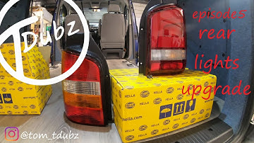 Vw T5 tailgate lights #caravelle #episode5