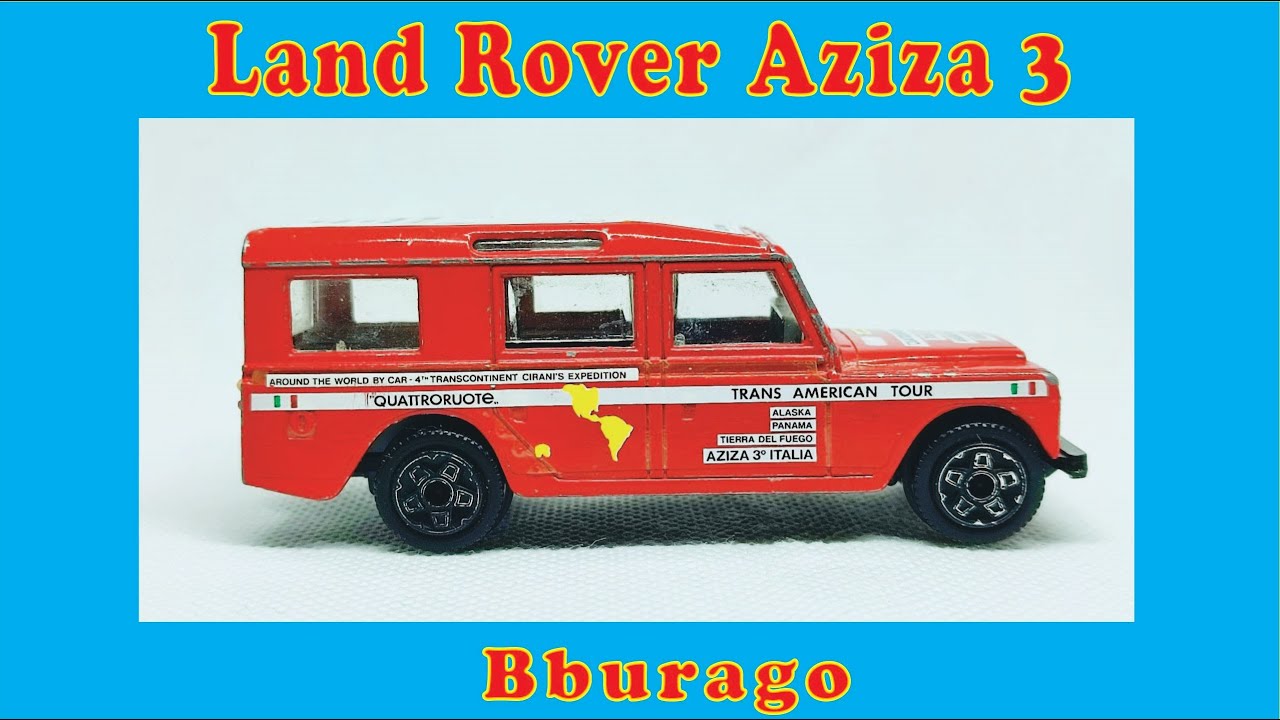 Miniature Voiture Bburago 1/25 - Land Rover Aziza, Référence 0161, Italie Années 80, Occasion Avec Boîte