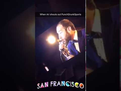 Ari finally acknowledges Punch Drunk Sports on Comedy Central's "This Is Not Happening!"
