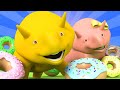 Special donut day - doing donuts - Learn with Dino the Dinosaur 👶 Educational cartoon for toddlers