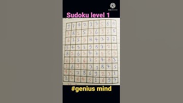 #SUDOKU Level 1 #genius mind #support kijiye bhaiyo