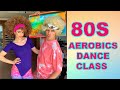 80s aerobics dance class with Dianne and Joe