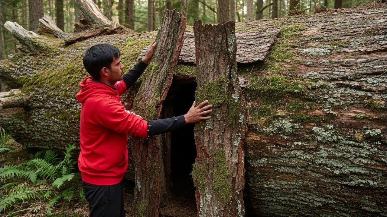 Tree house building survive video trending viral 