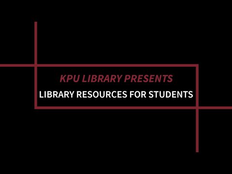 Library Resources for Students