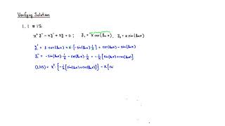 Verifying Solutions of Differential Equations