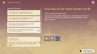 Genshin Impact - True Tales of the Violet Garden: Act III