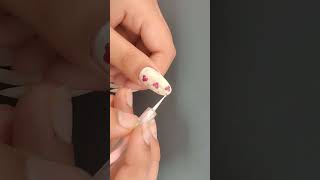 Easy 20+nail designs 💅 cream nail polish nd red dot create 💅#trend #nailart #nails #trend #trend