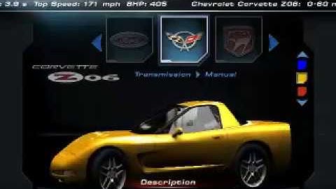 NFSHP2 Cars Part 1