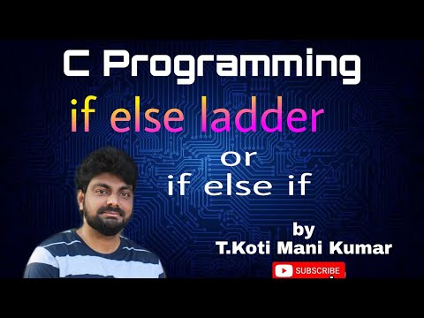 If else ladder in C || decesion making|| by Koti