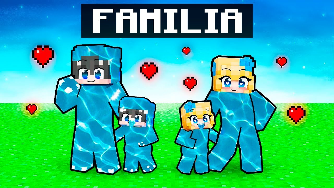 Adopté a Mi Propia Familia ELEMENTAL en Minecraft