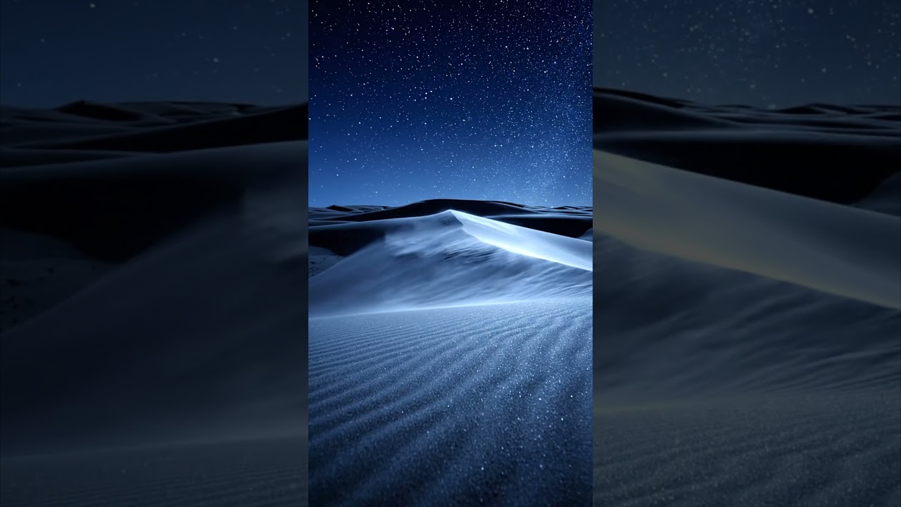 Relaxing Piano Music & Peaceful Desert Night Nature Sounds | Meditation, Sleep & Relaxation