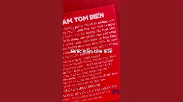 Nước mắm tôm biển