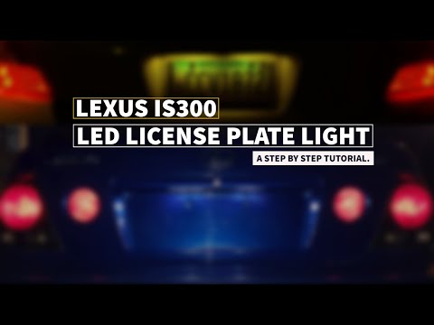 Lexus IS300 License Plate Light DIY – How to replace your stock license plate lights with LED's.