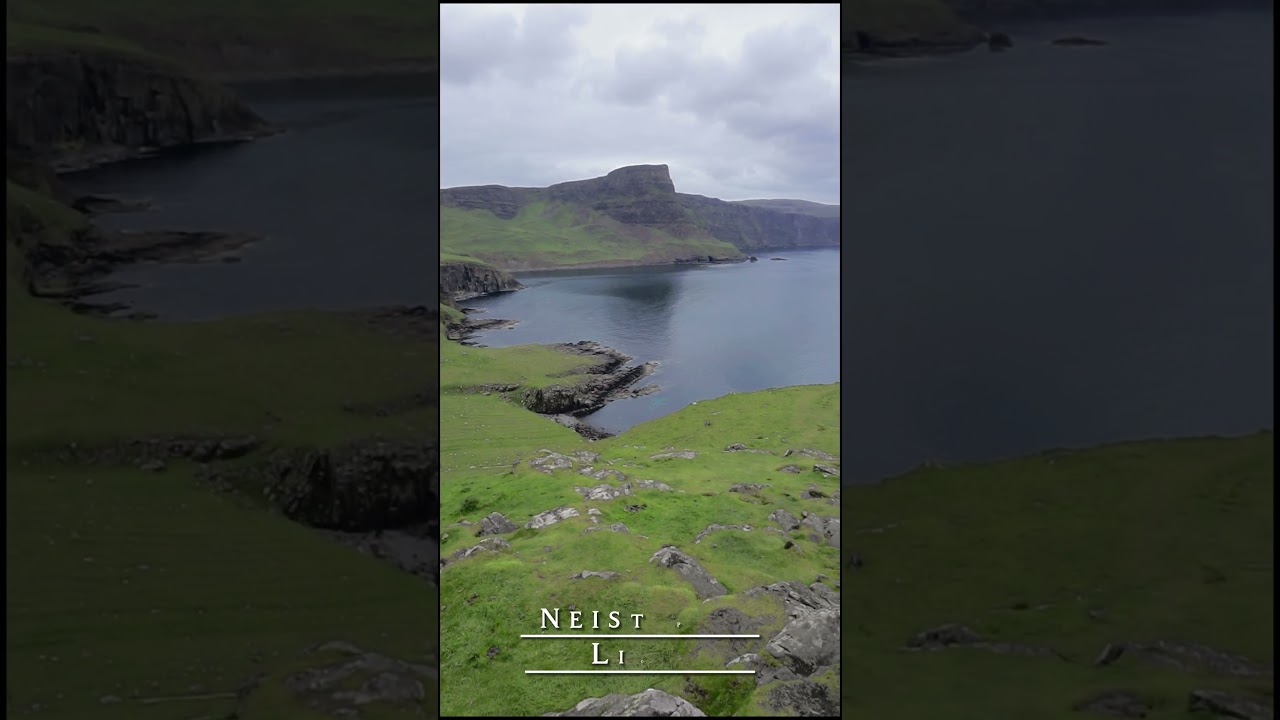 Neist point lighthouse, Isle of Skye, Scottish Islands, UK | View from nearby cliff