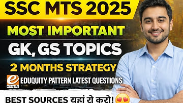 Most Important GK, GS Topics 🔥 SSC MTS 2025 🎯2 Months Strategy ✅ Lastest Questions #sscmts #sscexams