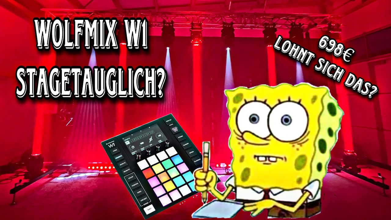 Wolfmix W1 Stagetauglich? | Test W1 | Cameo EVOS W3 & Z300 | Lichtprogrammierung | Varytec Spot Wash