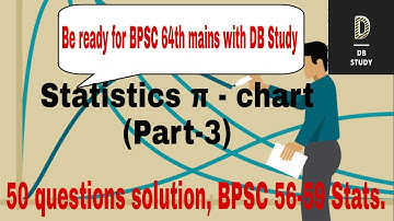 Statistics for BPSC Mains, 56-59 BPSC Mains Pie chart questions.