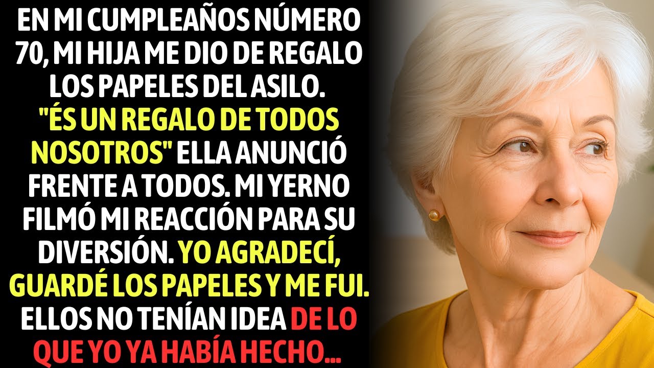 Mi Hija Me Dio Los Papeles Del Asilo De Regalo — Ella Nunca Imaginó Mi Venganza En La Lujosa Cena...