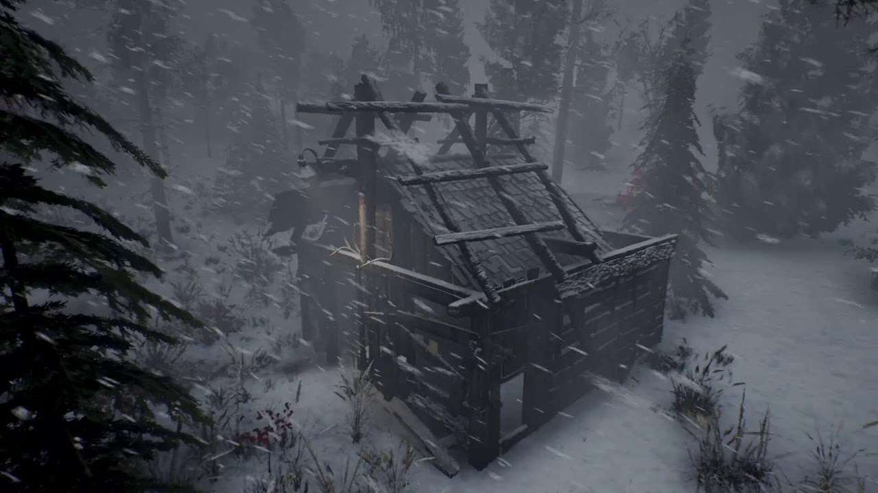 Брутальная аляскинская зима с экстремальной холодой и метелью для сна.  Сильный зимний шторм 2024