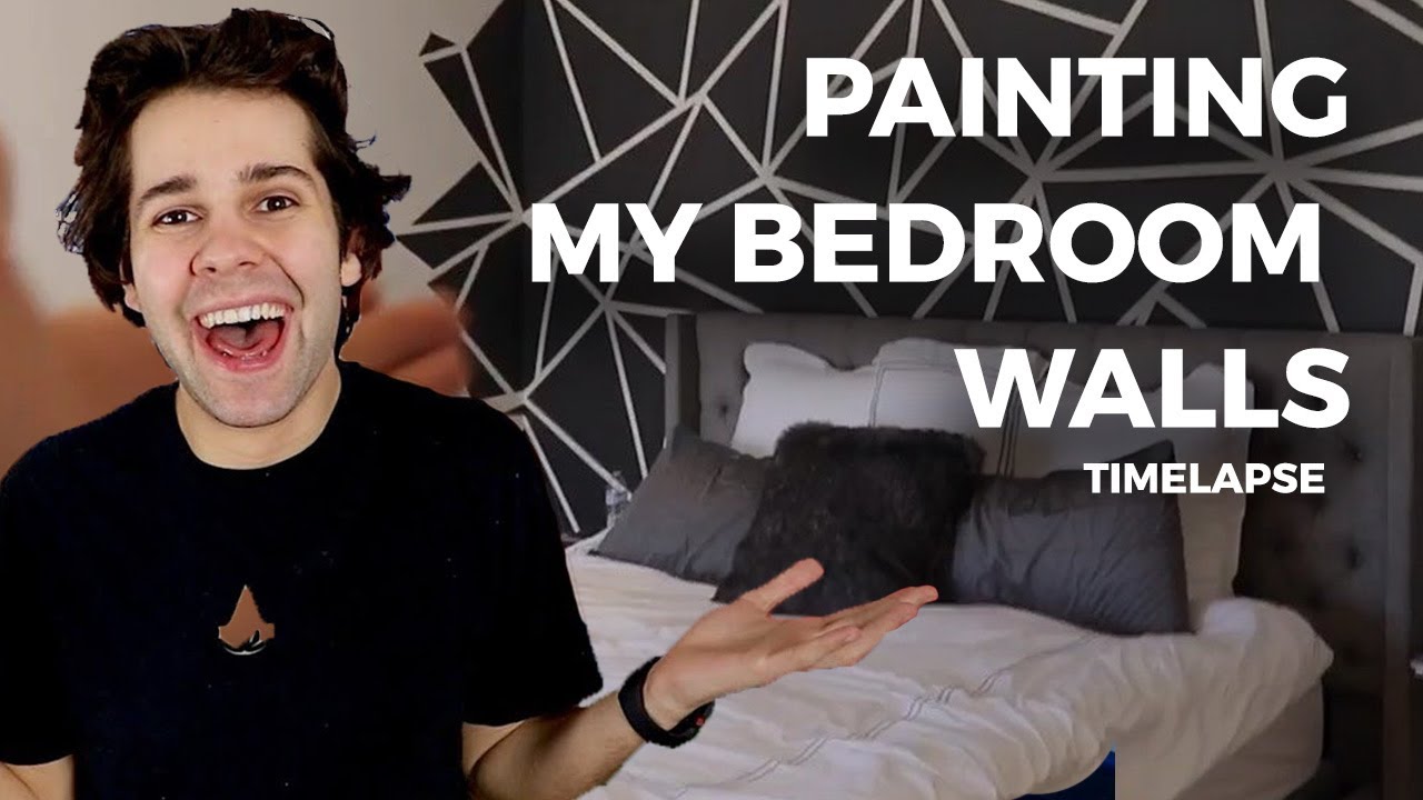 Painting David Dobrik S Bedroom Feature Wall Timelapse Youtube