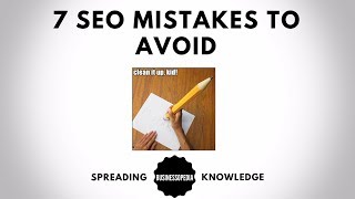 7 SEO Mistakes to Avoid in Your Website