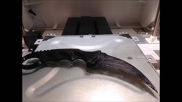 3D printning a CSgo karambit on a Da vinci jr.