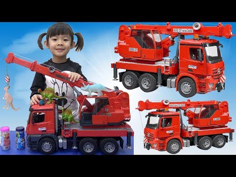 Trò Chơi Xe Cẩu Giải Cứu Khủng Long ❤ AnAn ToysReview TV ❤