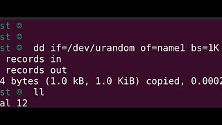 Create a file of specific size containing random data in Ubuntu using dd