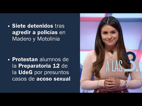 Protestan alumnos de la preparatoria 12 de la UdeG | A Las Tres: 7 de octubre 2026