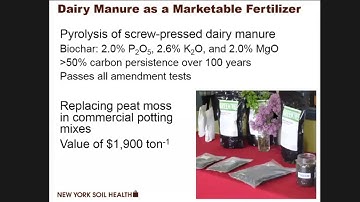 Johannes Lehmann -  Upcycling Dairy Manure as a Marketable Fertilizer (New York Soil Health Summit)