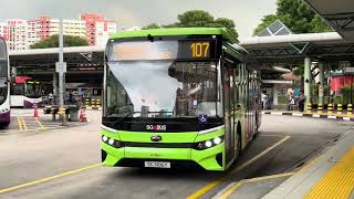Brand New BYD BC12A04 (3-Door) Debut on Route/Service 107 - SG3106Y