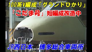 【100系Ｖ編成　バラバラ延命工事中】レア映像満載？博多総合車両所　Shinkansen、bullet train