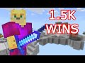 I Got 1.5K Wins In Cubecraft Eggwars! - Minecraft PS4 Servers!