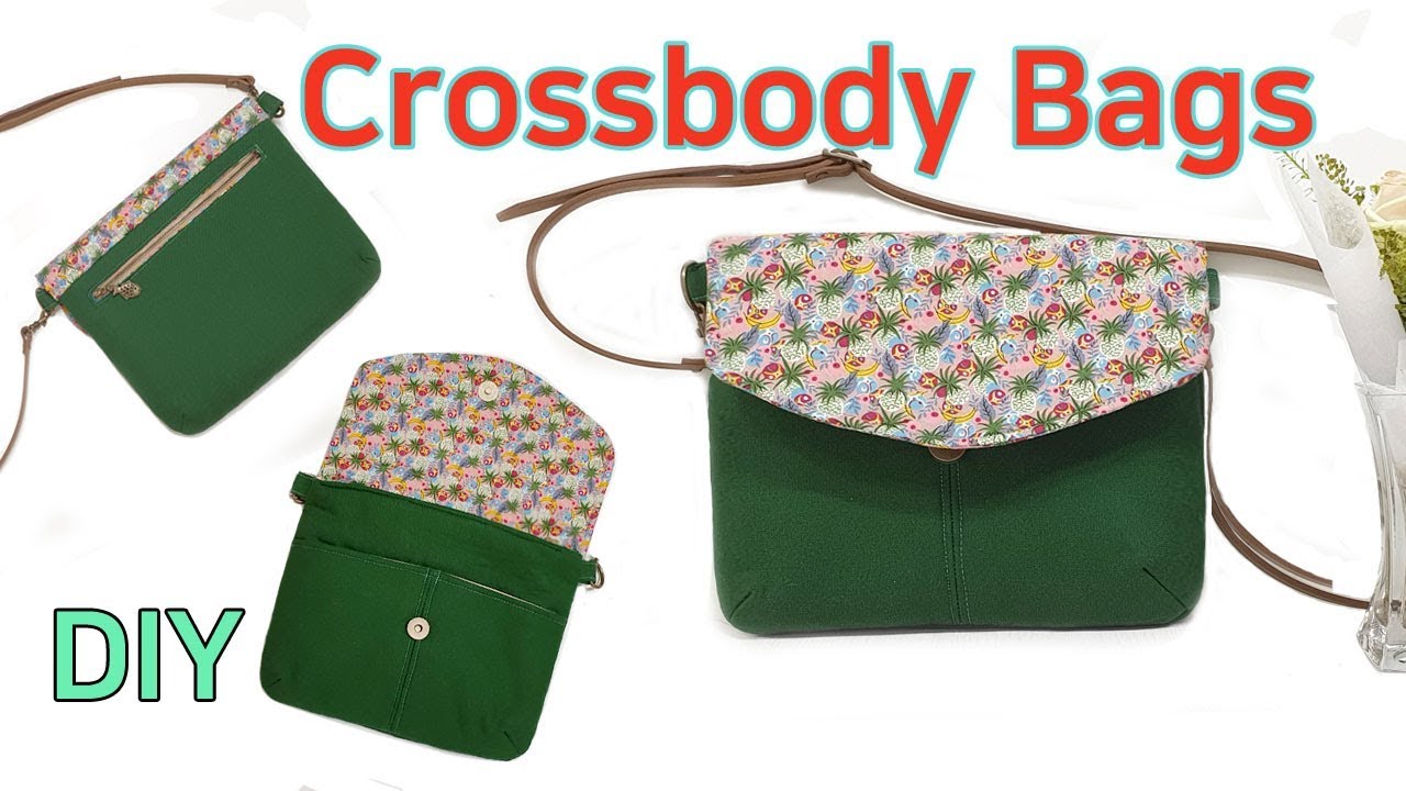 DIY Crossbody Bags/Crossbody Bag tutorial/크로스백 만들기/가방 만들기/Faça uma bolsa cruzada - YouTube