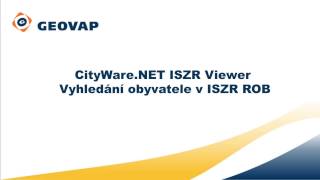 Cityware.net Iszr Viewer - Vyhledání V Iszr Rob