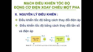 Bai 15 Mach dieu khien toc do dong co dien xoay chieu mot pha Bai 15 Mach dieu khien toc do dong co dien xoay chieu mot pha