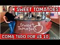 Comida Super Barata e à Vontade em Orlando nos EUA | SWEET TOMATOES