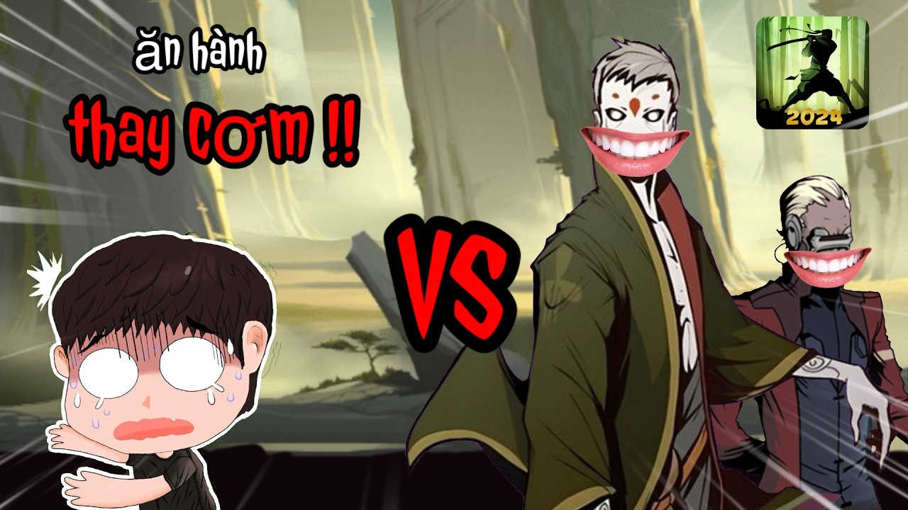 SHADOW FIGHT 2 NHƯNG TÔI BỊ 2 GÃ NÀY NHÉT HÀNH VÀO MỒM | shadow fight 2
