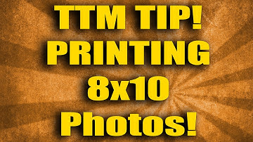Tuesday TTM Tip - Printing 8x10 Photos for autographs!
