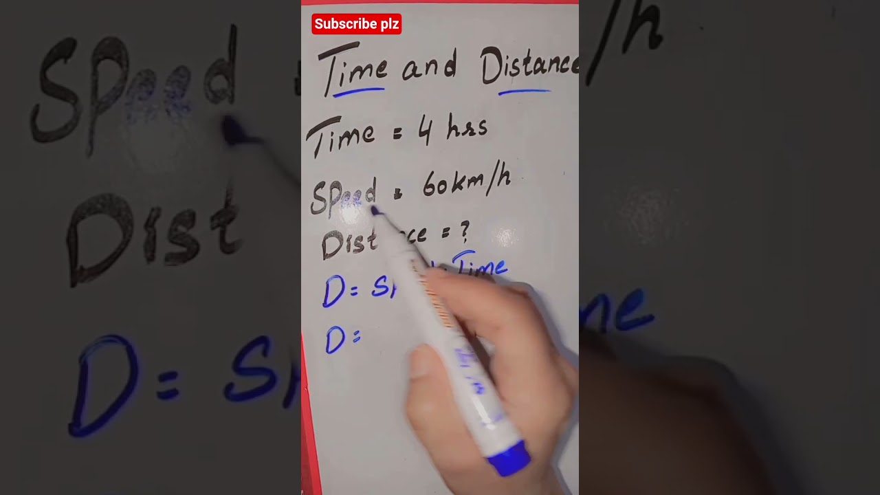 Time and Distance formula |find distance