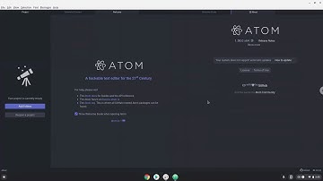 How to install the Atom text editor on a Chromebook