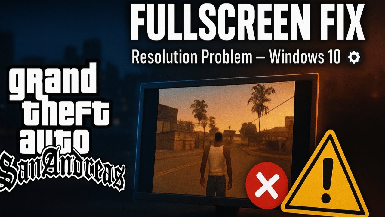 How to Fix GTA San Andreas Full Screen Resolution Problem 2025 (Fast ...
